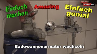 Badewannenarmatur wechseln  GROHE Euroeco [upl. by Vogele648]