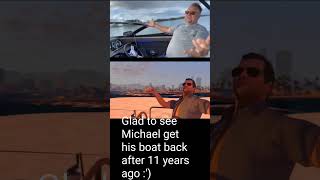 Michael Finally Got His Boat Back shorts gta5 gta [upl. by Ailil]