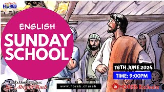 English Sunday School  160624  BroPradeep  HOREB Prayer House [upl. by Eliam79]