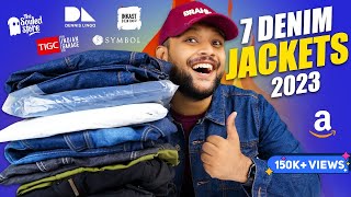 7 Best Stylish Jackets for Winter Men 🔥 Amazon Denim Jacket Haul Review 2024  ONE CHANCE [upl. by Elora]