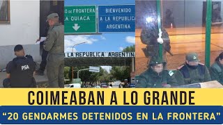 ATRAPAN A 20 GENDARMES POR COBRAR COIMAS PARA INTRODUCIR COCAÍNA EN LA FRONTERA CON BOLIVIA [upl. by Alimac]