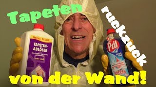 Tapeten leicht entfernen ohne Tapetenablöser oder Spüli foryou live trending viral fyp funny [upl. by Anikas317]