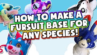 How to make your own fursuit headbase patterns  TUTORIAL [upl. by Eisdnyl]