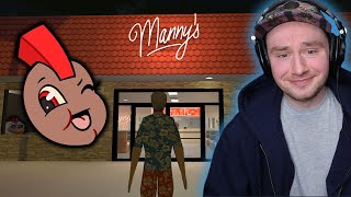 Amazing New Fast Food Horror Game  Mannys [upl. by Norod]