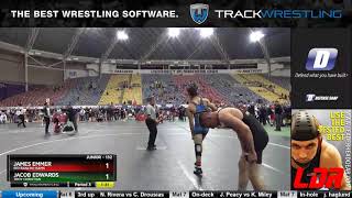 Junior 132 James Emmer Rio Rancho Rams Vs Jacob Edwards Troy Christian [upl. by Etnom]