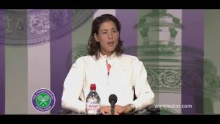 Garbiñe Muguruza Wimbledon 2017 final full english press conference [upl. by Pyle]