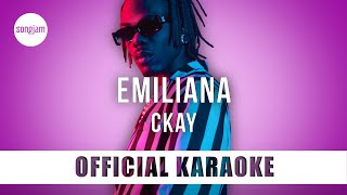 CKay  Emiliana Official Karaoke Instrumental  SongJam [upl. by Gnil727]