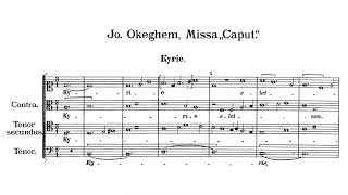 Johannes Ockeghem  Missa Caput [upl. by Nowd]