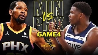 Minnesota Timberwolves vs Phoenix Suns Game 4 Full Highlights  2024 WCR1  FreeDawkins [upl. by Lissy440]