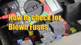 How to check a Car FUSE Multimeter and Test Light  AnthonyJ350 [upl. by Silden]