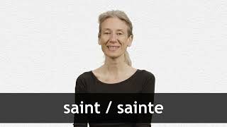 How to pronounce SAINT  SAINTE in French [upl. by Rma]