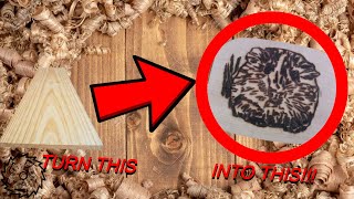 Making A Guinea Pig Wood Burning Plaque Satisfying [upl. by Jessie]