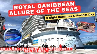 4NIGHT BAHAMAS amp PERFECT DAY ON ROYAL CARIBBEAN ALLURE OF THE SEAS 2nd VIDEO FULL TOUR DECK 25 [upl. by Irabaj137]