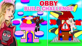 SANNA Vs MOODY Obby BUILD CHALLENGE In Adopt Me Roblox [upl. by Britta]