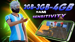 2GB 3GB  4GB RAM BEST SENSITIVITY ✅ 🎯 DPI SETTINGS FREE FIRE OB46 AFTER UPDATE 🤯 [upl. by Rapsac184]