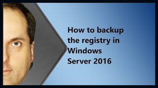 How to backup the registry in Windows Server 2016 [upl. by Tsai986]