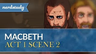 Macbeth Summary Act 1 Scene 2  Nerdstudy [upl. by Arit199]