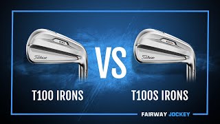 Titleist T100 vs T100s Iron Review  Fairway Jockey  DJ Lantz [upl. by Burnight281]