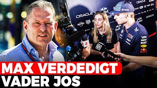 Max Verstappen verdedigt Jos “Weet zeker dat hij geen leugenaar is” l GPFans News [upl. by Ashling]