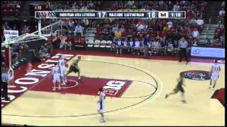 Sheboygan Lutheran 1 Sam Dekker turns steal into 2handed jam [upl. by Atronna]