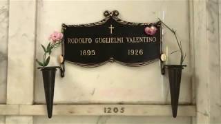 FAMOUS GRAVE TOUR Visiting Rudolph Valentino At Hollywood California [upl. by Ecilayram714]