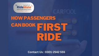 How Passengers Get First Ride on RideMateCarpool amp Rideshare [upl. by Adnilab181]