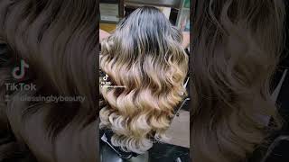 Hermosa cabellera Blonde hair balayage [upl. by Onavlis]