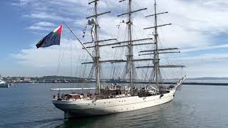 Gorch Fock Windjammerparade 2022 zur Kieler Woche [upl. by Onaicram]