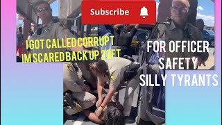 Sickening Beta Cop pushes me back for “officer safety” [upl. by Hailahk58]