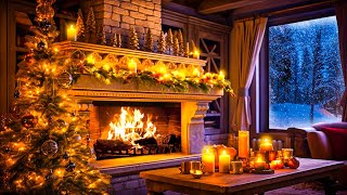 247 Classic Christmas Music with Fireplace 🎅🏼🎄 Instrumental Christmas Piano amp Relaxing Fire Sounds [upl. by Duwad]