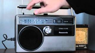 1977 Panasonic RQ 831A  AMFM Radio with 8 Track Player [upl. by Verla60]