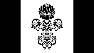 nakshi katha design khat design wall decorationstencil artnice flowerpictureart drawing [upl. by Pollie10]