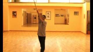 Master Huang Su Chun  HsingI Short stick form [upl. by Htyderem]