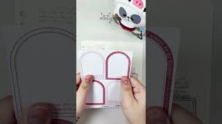 Journaling ASMR Red ❤️ journaling scrapbooking [upl. by Goldsmith]