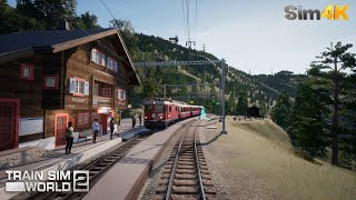 Train Sim World 2  Arosa Southbound  Cab View  SimPlay 4K UHD [upl. by Rolfe]