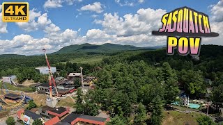 Sasquatch POV 4K 60FPS Turbo Drop Side Six Flags Great Escape SampS Drop Tower  NonCopyright [upl. by Suivatram]