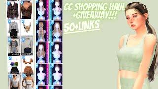 Expansion pack giveaway and Cc Shopping haul💚50links [upl. by Cardwell182]