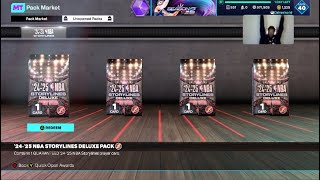 2425 NBA Storylines Pack Opening 10 Deluxe Packs  ThanksGiving Event Ball drops in NBA2k25 Myteam [upl. by Niko]