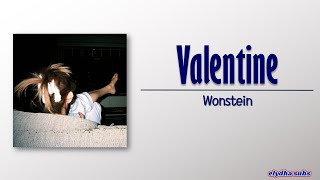 Wonstein  Valentine RomEng Lyric [upl. by Staal]