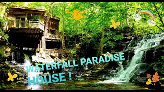 Frank Lloyd Wright style Waterfall Retreat built in Hilham Tennessee Synthadox2 [upl. by Tterej]