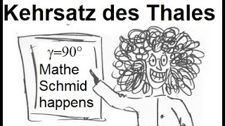 Der Kehrsatz des Satzes von Thales 228585d  Mathematik beim Mathe Schmid [upl. by Giliane]