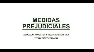 MEDIDAS PREJUDICIALES  DERECHO PROCESAL [upl. by Ennairrac]