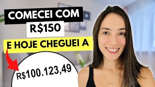 Comecei com R150 e HOJE CHEGUEI A R100 MIL REAIS [upl. by Howund]