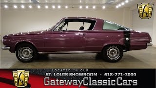 1965 Plymouth Barracuda  Gateway Classic Cars St Louis  6563 [upl. by Rimaa212]