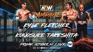 Konosuke Takeshita vs Kyle Fletcher  AEW Rampage [upl. by Aedni568]