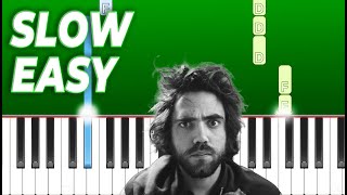 Patrick Watson  Je te laisserai des mots  Slow Easy Piano Tutorial [upl. by Kcirneh91]