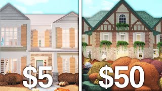 5 vs 50 BLOXBURG HOUSE from FIVERR [upl. by Senzer]