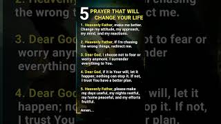 5 Prayer That Will Change Your Life shortsfeed prayerfortoday dailyprayer [upl. by Yelrahs651]