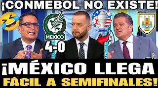 MEXICANOS Dicen que México llegará a SEMIFINALES de la COPA AMÉRICA MÉXICO 04 URUGUAY [upl. by Irrak]