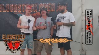 Bloodstock 2024 Interview Carcass [upl. by Olenolin854]